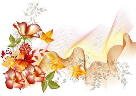 Abstract flower backdropのイラスト素材