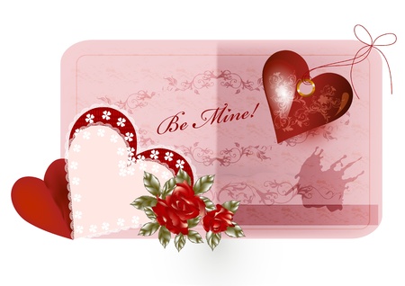 Valentine greeting card for your designのイラスト素材