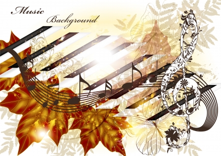 music conceptual backgroundのイラスト素材