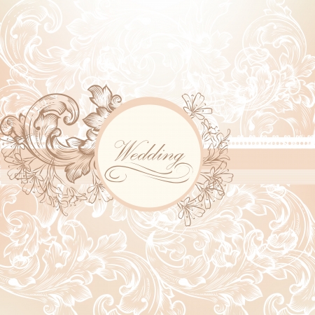 Cute wedding background in pink and purple colors for designのイラスト素材