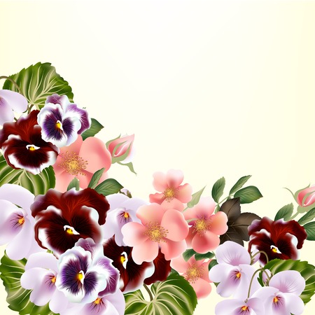 Elegant floral background with flowers for designのイラスト素材