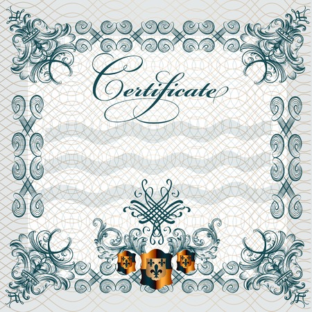 Certificate or coupon for document design   のイラスト素材