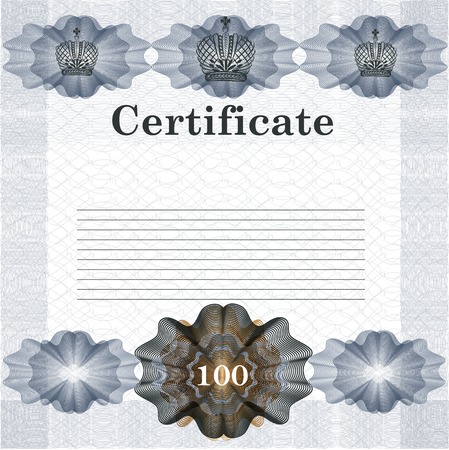 Certificate or coupon for document designのイラスト素材