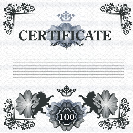 Certificate or coupon for document designのイラスト素材