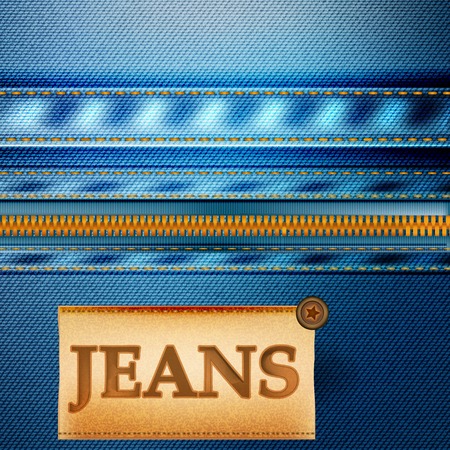 Realistic vector background with jeans textureのイラスト素材