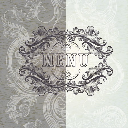 Elegant classic invitation or restaurant menuのイラスト素材