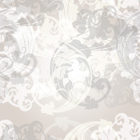 Floral seamless wallpaper pattern with vintage ornamentのイラスト素材