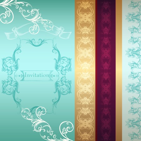 Invitation card or background in luxury styleのイラスト素材