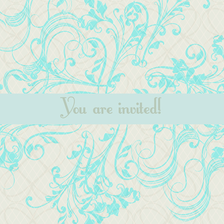 Luxurious wedding invitation soft and tender colorのイラスト素材
