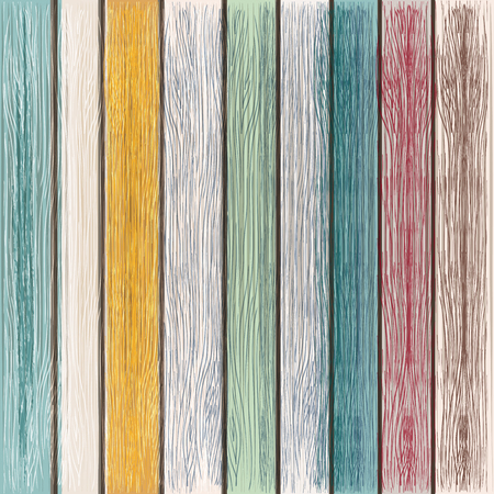 Grunge vector wooden texture from painted wood, retro styleのイラスト素材