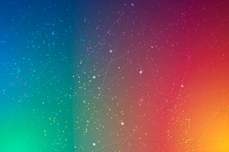 Colorful geometric space vector abstract background illustrationのイラスト素材