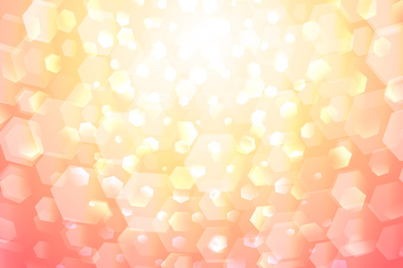 Light hexagon bokeh vector abstract background illustrationのイラスト素材