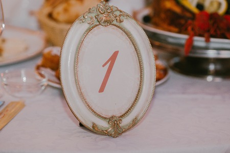 Room table at a wedding celebration. Wedding dayの写真素材