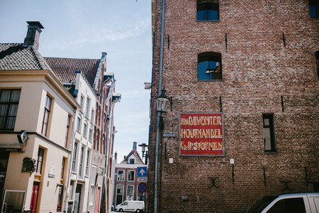 Brick walls with inscriptionsの写真素材