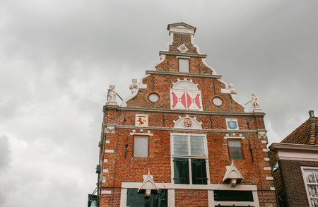 Historical building of brick. Detailの写真素材