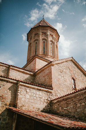 view of the monastery Ikalto, Georgiaの写真素材