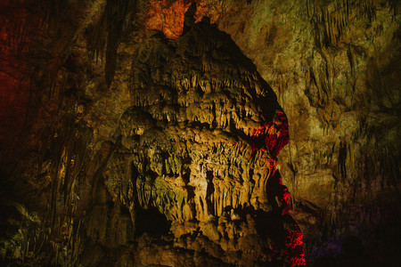 stalactites in the cave, natureの写真素材