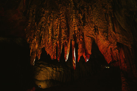 stalactites in the cave, natureの写真素材