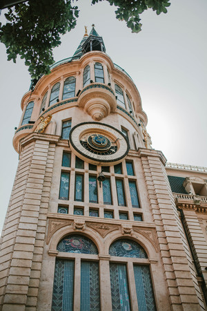 A view of the clock tower, Batumi, Georgiaの写真素材
