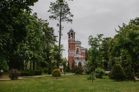 Chapel-tomb of Sviatopolk-Mirsky in Belarus, june 2019