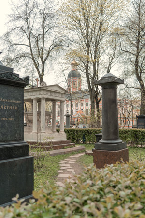 Cemetery in Saint Petersburgの写真素材