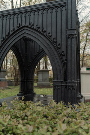 Cemetery in Saint Petersburgの写真素材
