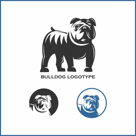 buldog guardian pet logotypeのイラスト素材