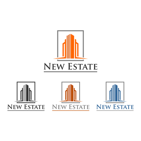 Simple hotel building logo icon illustration.のイラスト素材