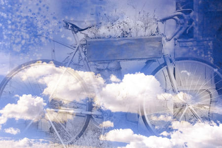 to be up in the cloudsの写真素材