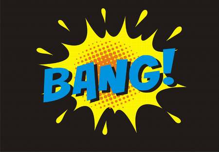 Bang bubble explosionのイラスト素材