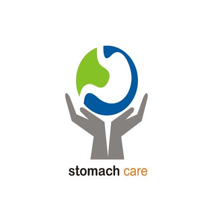 stomach care logo designのイラスト素材