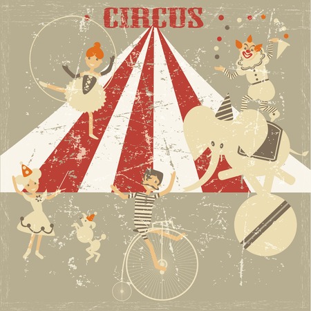 old circus grunge backgroundのイラスト素材