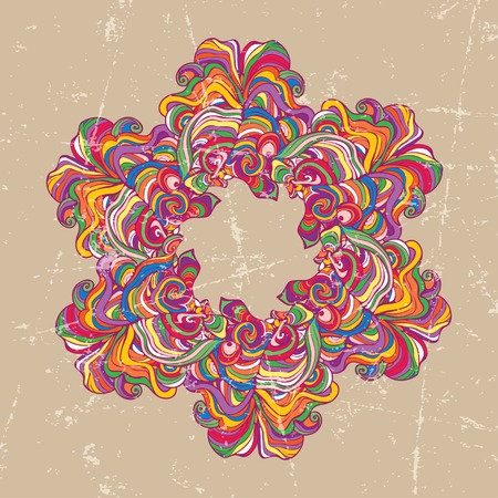 Mandala. Round Ornament Pattern. Vintage decorative elements.のイラスト素材