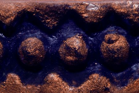 Element of a gold old decorative wall