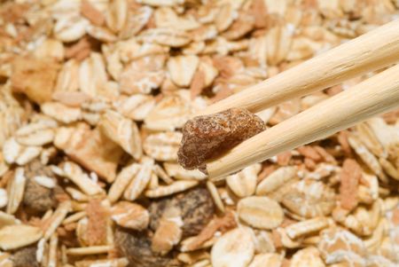 A delicious healthy bowl of muesli.