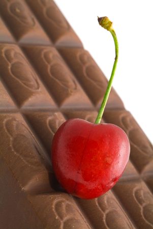 broken chocolate.  Isolation on whiteの写真素材