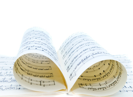 music notes. Isolation on whiteの写真素材