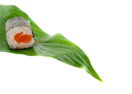 sushi. Isolation on a white background.の写真素材