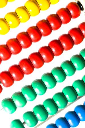 Abacus on white backgroundの写真素材