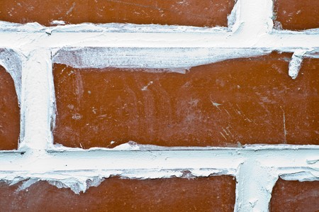 Red brick wallの写真素材