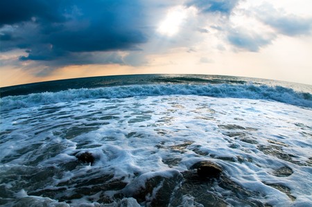 Background of a surface of water.の写真素材