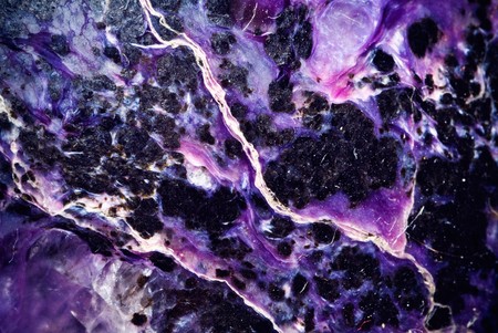 rare mineral charoit, natural, polishedの写真素材