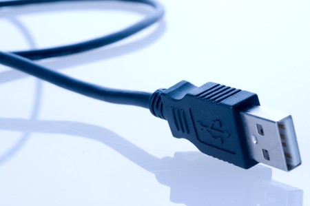 usb cable isolated on white 