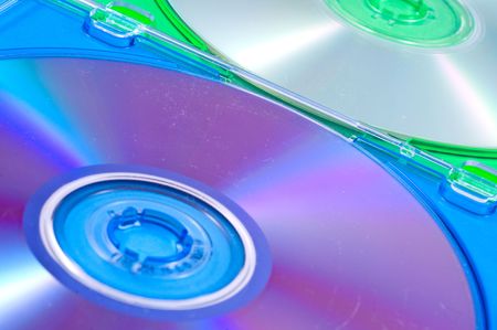 disks multiciolored boxes technology background


