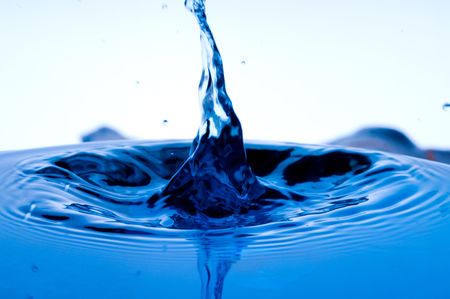 Clean water splash. macro shotの写真素材