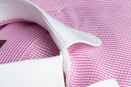 pink Shirt/ on macro shotの写真素材