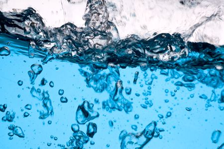 Beautiful splashes a clean water 
