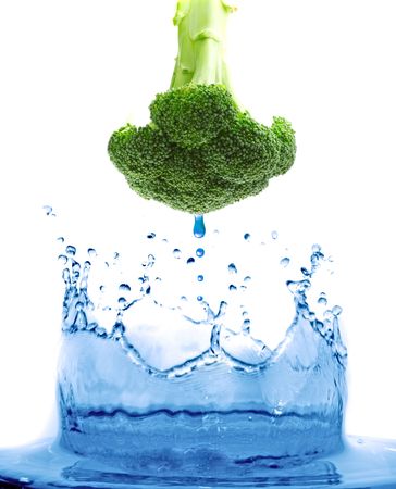 falling in water. Isolationの写真素材