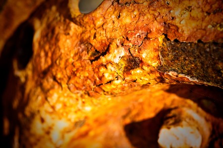 rusty metal and wood  backgroundの写真素材