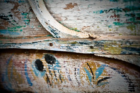 rusty metal and wood  backgroundの写真素材